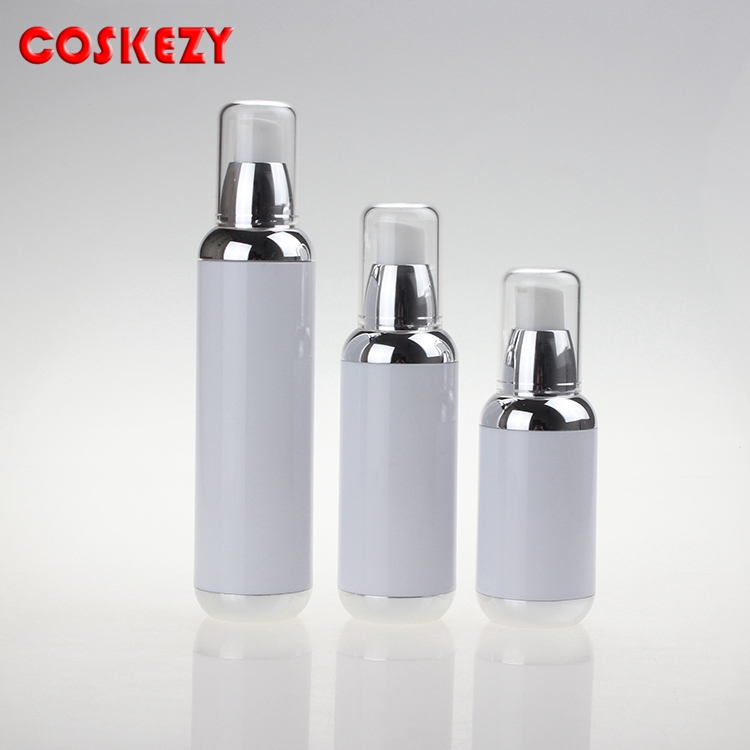 Download White Plastic Airless Pump Bottle - CosPack
