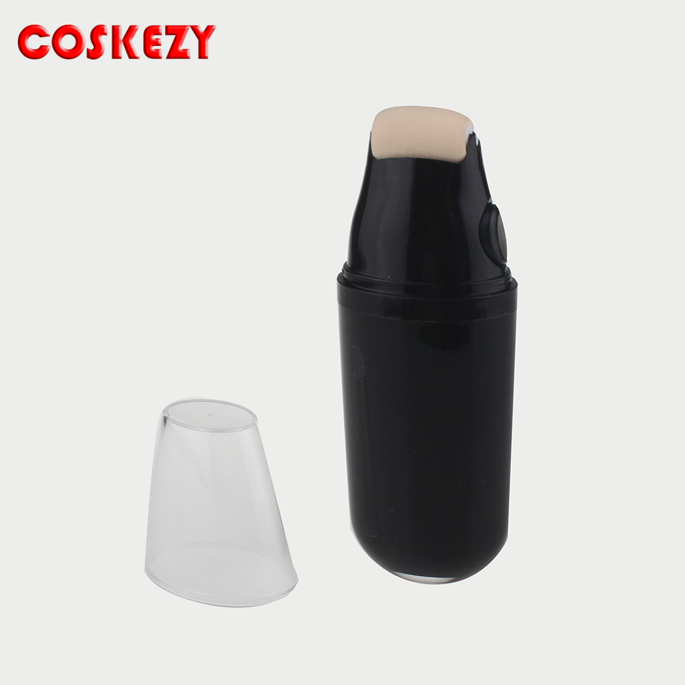 Black Plastic BB Cream Airless Bottle，Roller Plastic